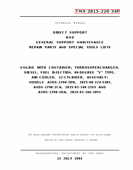 TM 9-2815-220-34P Technical Manual